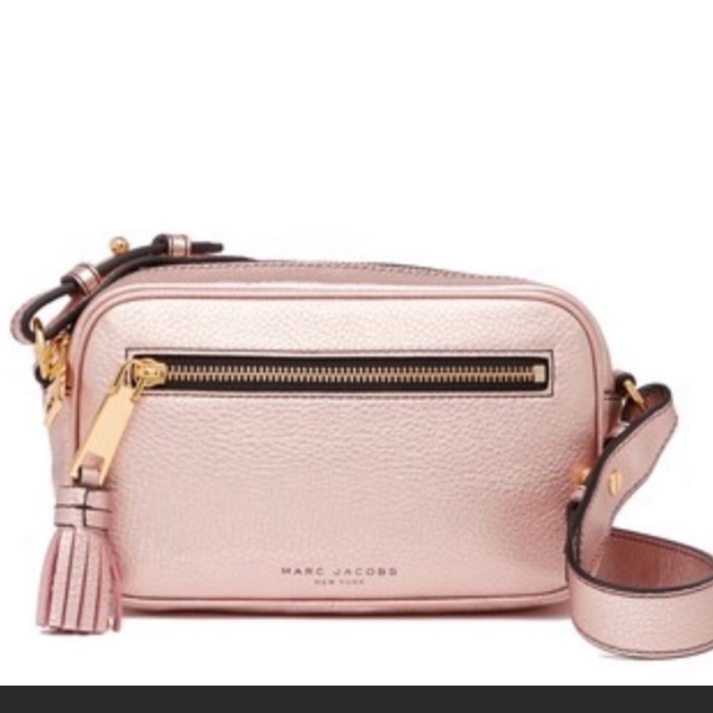 Rose Gold Leather Marc Jacobs zoom crossbody
